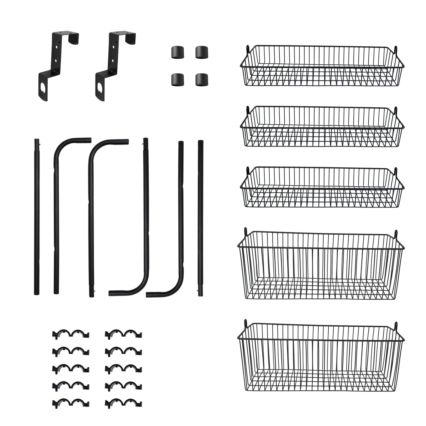 BinMax 5 strati di metallo appeso rack cucina sopra la porta porta spezie e dispensa organizzatore bianco